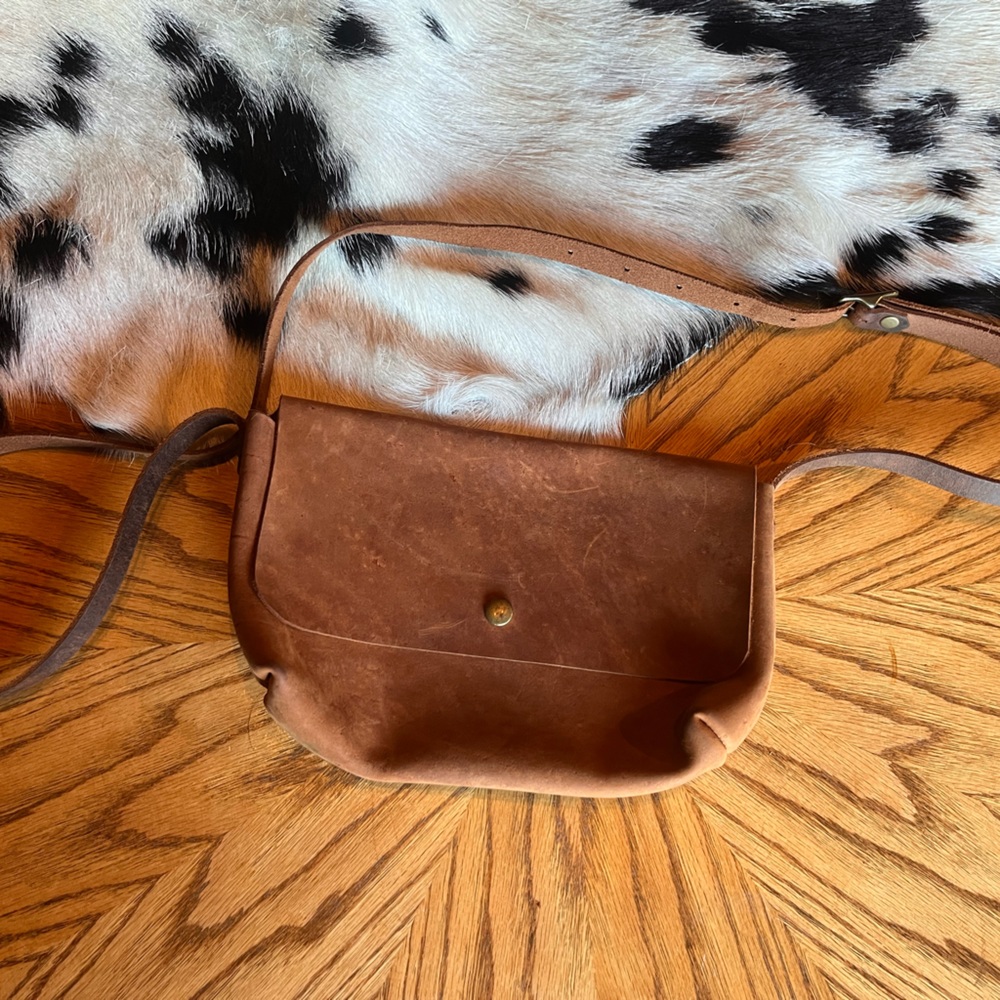 Inblue handmade purse, leather crossbody